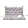 Outdoor Swing Replacement Cushion, 4 in Thick, with Ties, Light Gray, 40 x 40 in view 1