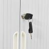 Lockable Metal Cabinet with Sliding Doors, Gray Steel, 90 x 40 x 90 cm view 2