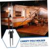 Metal Tarp Pole Holders, 1 Set, for Tents and Awnings view 4