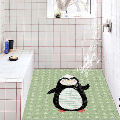 Pevfeciy Non-Slip Shower Mat, 50 x 80 cm, Duck Pattern
