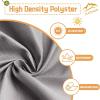 Waterproof Rectangular Sun Shade Sail 3.9 x 7 m, UV Protection, Light Gray view 4