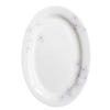 EINES Oval Hand-Painted Glazed Ceramic Dinner Plate view 1