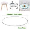 Round Clear Tempered Glass Tabletop, 9 mm Thick, 35–100 cm Diameter view 3