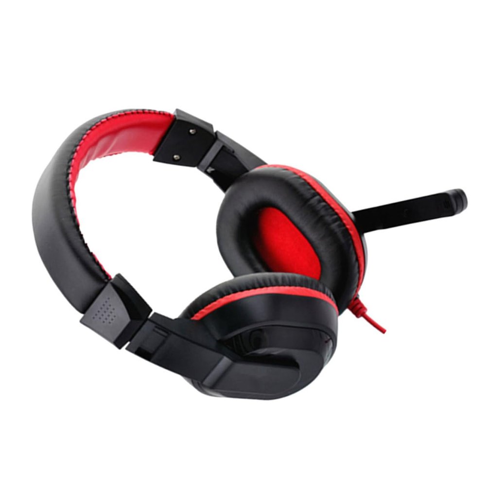 HOMSFOU Wired Stereo Headset with Microphone for PC and Laptop, Noise-Reducing, Adjustable Padded Headband, Random Color