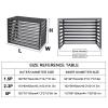 Weather-Resistant Air Conditioner Cover for Mini-Split and Central Air Units, Aluminum, 45° Angled Louvers, White, 43.3 x 23.6 x 31 cm view 2
