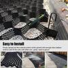 High-Density Polyethylene Paving Grid for Paths, Grass and Rocks, 5.1 cm High, 300 x 500 mm, Black view 4