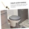 DOITOOL Copper Toilet Flush Handle for Front Mounting view 3