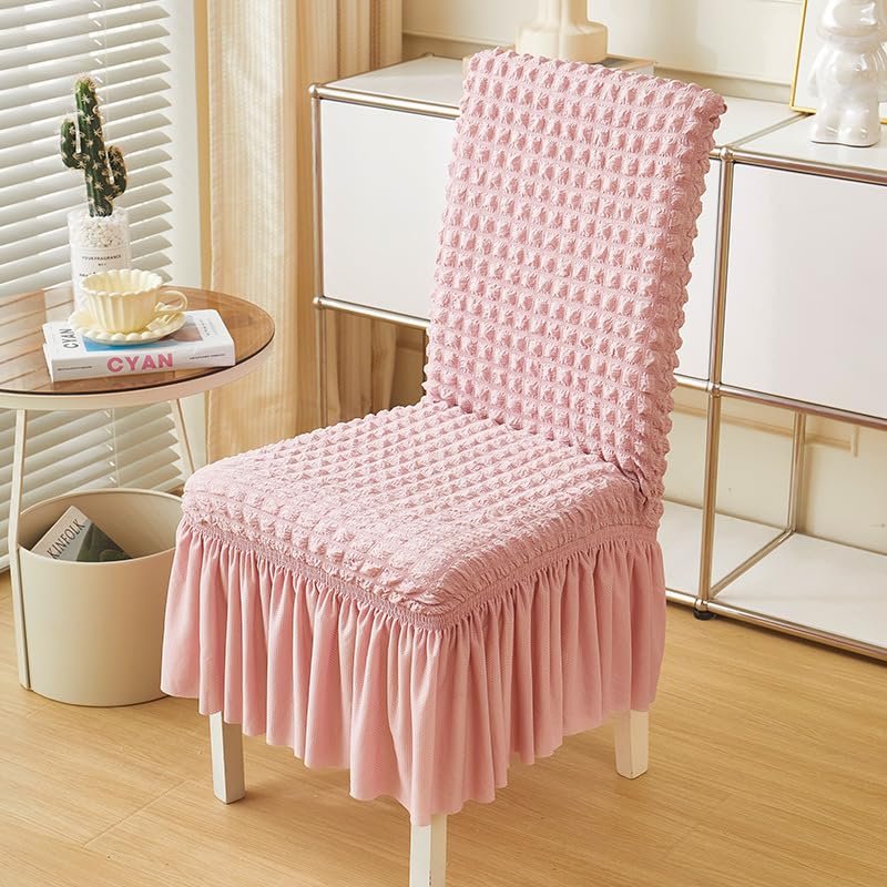 6-Pack Pink Stretch Chair Covers for Cantilever Chairs