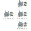 DIYEAH 4-Piece Hedgehog Pin Cushion Set with Colorful Needles view 1