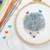 DIYEAH 4-Piece Hedgehog Pin Cushion Set with Colorful Needles view 2