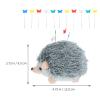 DIYEAH 4-Piece Hedgehog Pin Cushion Set with Colorful Needles view 4