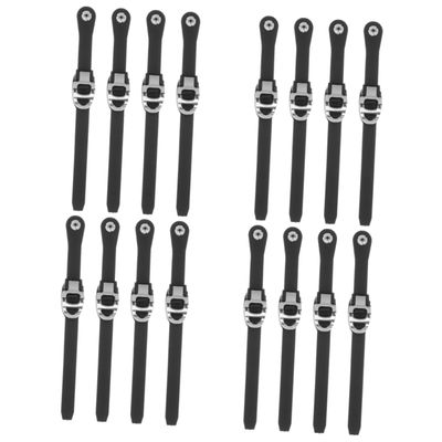 BESPORTBLE 16-Piece Skate Buckle Strap Set, Replacement Buckles for Hockey, Ice and Roller Skates