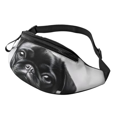 Fashionable Pug Fanny Pack, Adjustable Belt Bag for Women and Men