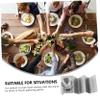 COLLBATH W-Shaped Taco Holder with Double-Sided Folding Design, Stainless Steel view 2