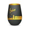 Gravur-Max Borkum Skyline Wind Lantern, Black/Gold view 1