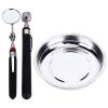 Magnetic Parts Tray Set, Stainless Steel, 1000–1200 Gauss Magnet, PVC-Coated, 2.36-Inch Magnet Diameter for Small Parts Organization view 4