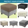 RTSFKFS Square Ottoman Cover, 35x35/40x40/45x45/50x50 cm, Brown, 94x132 cm view 2