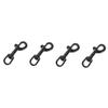 Supvox 4-Piece Stainless Steel Swivel Snap Hooks, Black view 1