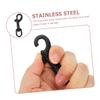Supvox 4-Piece Stainless Steel Swivel Snap Hooks, Black view 2