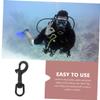 Supvox 4-Piece Stainless Steel Swivel Snap Hooks, Black view 4