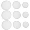 Supvox Round Wavy Plant Saucers for Flower Pots, White, 12-Pack, PP view 1