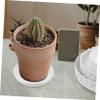 Supvox Round Wavy Plant Saucers for Flower Pots, White, 12-Pack, PP view 3