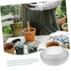 Supvox Round Wavy Plant Saucers for Flower Pots, White, 12-Pack, PP view 4