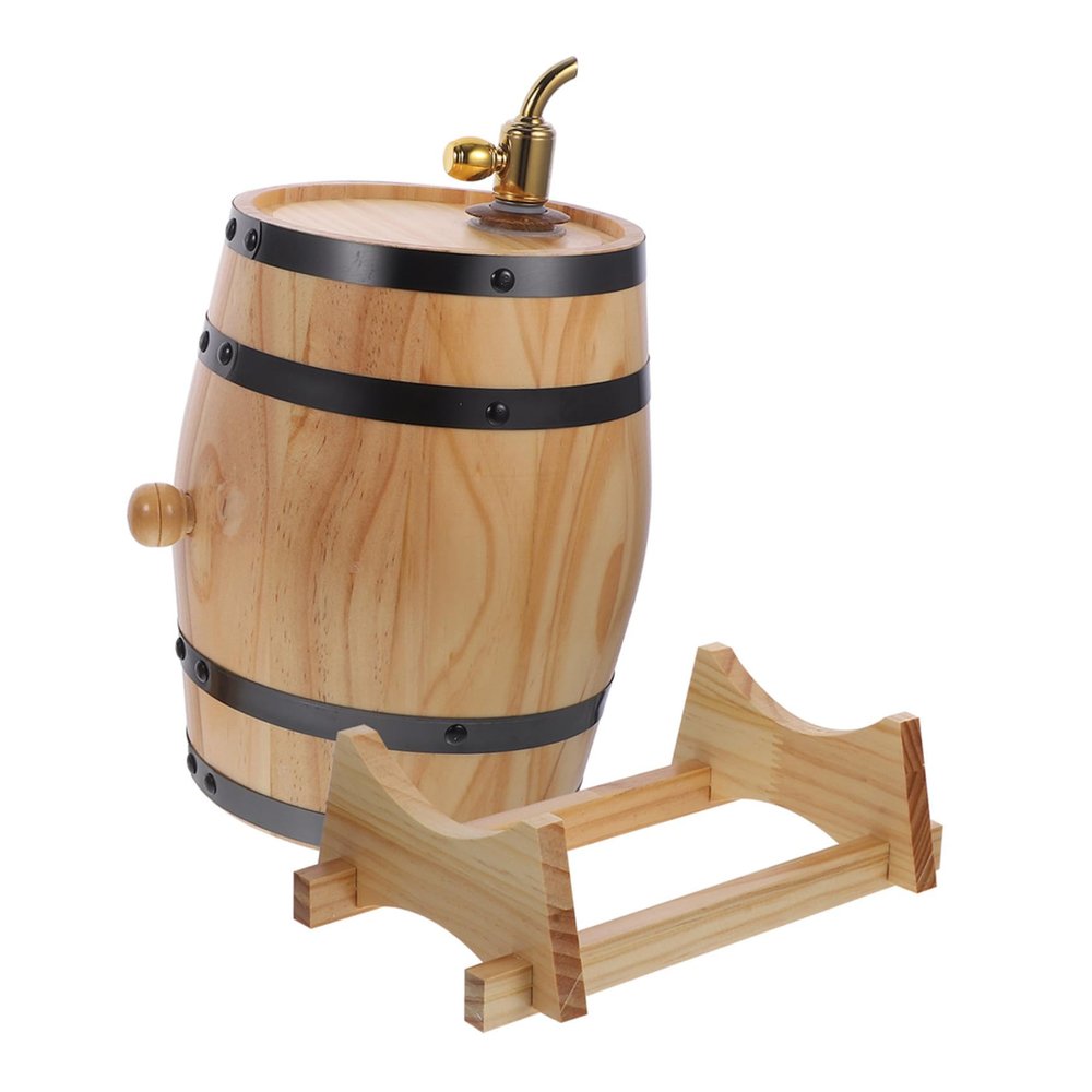 Cabilock Wine Barrel Dispenser with Stainless Steel Faucet for Small Bars
