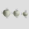 Hhmmei2024-23 Aqua Green Spherical Planter with Drainage Hole, 3 Sizes view 2