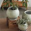 Hhmmei2024-23 Aqua Green Spherical Planter with Drainage Hole, 3 Sizes view 4