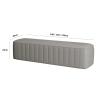 Zhaoj24-05 Multifunctional Furniture Bench, Gray, 150 × 40 × 43 cm view 2