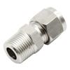 Metric Male Thread Stainless Steel 304 Double Ferrule Tube Fitting, Pipe Connector for Quick Faucet and Hose Connection (M14x1.5) view 3