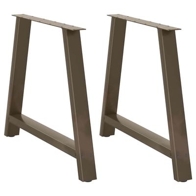 vidaXL A-Shape Dining Table Legs 2 pcs. 90 x (72–73) cm Steel