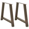 vidaXL A-Shape Dining Table Legs 2 pcs. 90 x (72–73) cm Steel view 1