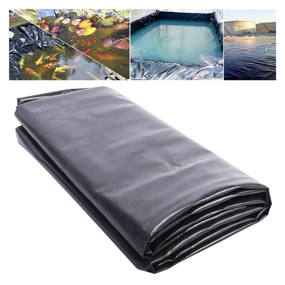 MOODEST HDPE Pond Liner, 2.0 mm, Fish- and Plant-Friendly, Black, 10 x 20 m / 32.8 x 65.6 ft