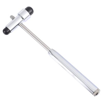 SKISUNO Double-Headed Reflex Hammer, Medical Percussion Hammer Made of Zinc Alloy with Handle and Massage Function for Home Use, Random Color
