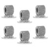 NUOBESTY 6 Self-Adhesive Pen Holders, Wear-Resistant Iron Pen Loops with Spring Ring, Sturdy and Portable for Office or School view 1