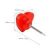 100 Red Heart-Shaped Thumbtacks, Decorative Push Pins for Corkboards, Photo Walls, and School view 2