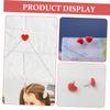 100 Red Heart-Shaped Thumbtacks, Decorative Push Pins for Corkboards, Photo Walls, and School view 3