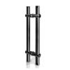 Adjustable Stainless Steel Glass Door Pull Handle, Black, 800 mm view 2