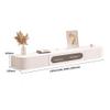 Easnuroz Floating Wall-Mounted TV Cabinet, White, 140 × 24 × 20 cm view 2