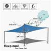 Rectangular Shade Sail, 4 x 8 m, UV-Blocking Awning for Patio, Carport, Backyard and Garden, Waterproof and Durable, Sun Protection for Outdoor Living view 3