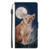 SEHEYA Flip Wallet Case for Motorola Moto G22, Forest Lion view 2