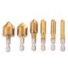 Baxnore 6-Piece Hex-Shank Countersink Drill Bit Set view 1