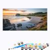Paint by Numbers Beach Sunset Kit, Unframed, 20 x 40 cm view 3