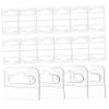 Operitacx Self-Adhesive PVC Hang Tabs with Plastic Slotted Hole, 100 pcs view 1