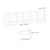 Operitacx Self-Adhesive PVC Hang Tabs with Plastic Slotted Hole, 100 pcs view 2