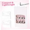Operitacx Self-Adhesive PVC Hang Tabs with Plastic Slotted Hole, 100 pcs view 3
