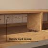 GAONUDAN Wall-Mounted Wooden TV Cabinet, Floating TV Console with Drawers, 200 cm view 4