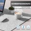 shinfly Felt Desk Mat 31.5 x 15.7 in, Non-Slip XXL Mouse Pad, Gray view 3